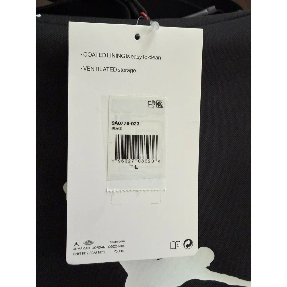 Jordan Shoe Box Bag Black White Jumpman Sneaker Carrier Travel Case 9A0555-023
